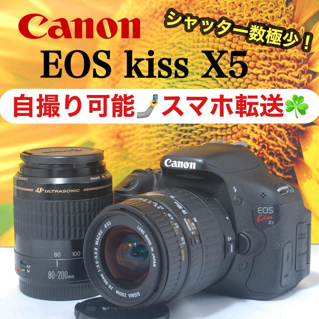 初心者おすすめ✨【新品級】Canon kiss X5 キャノン ダブルレンズ
