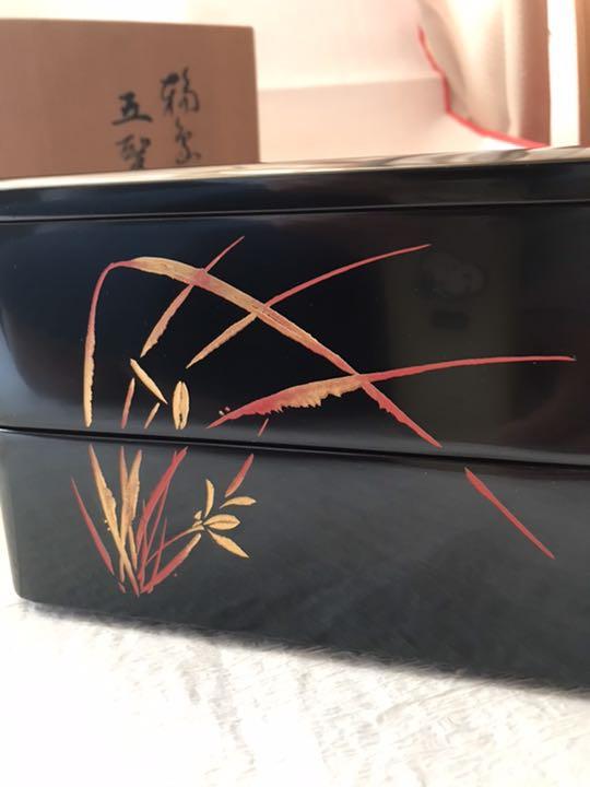 【超特価】 沈金 本漆塗 未使用☆輪島塗 6.5寸 メルカリ - 古今菁峰作 お重箱 工芸品