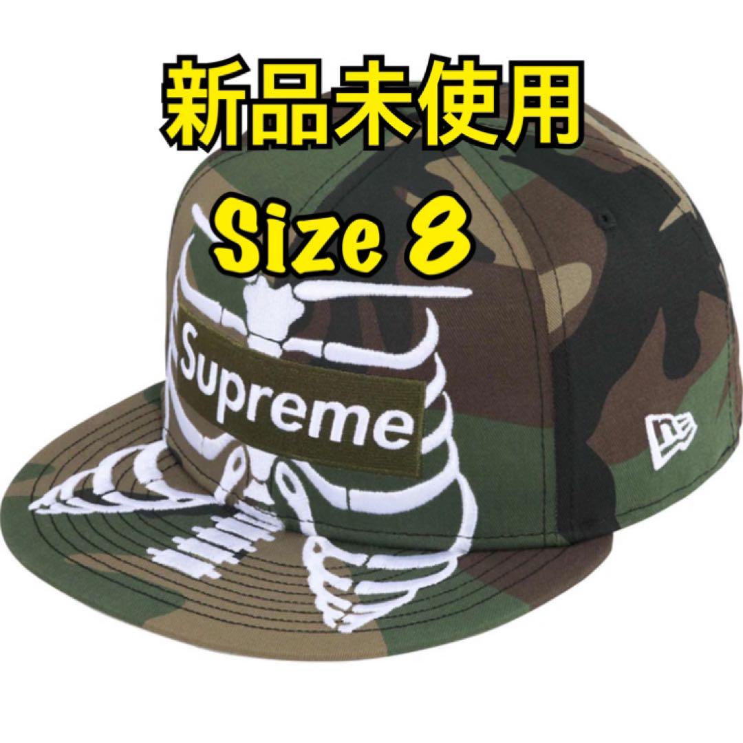 Supreme New Era Bone Box Logo Cap カモ8
