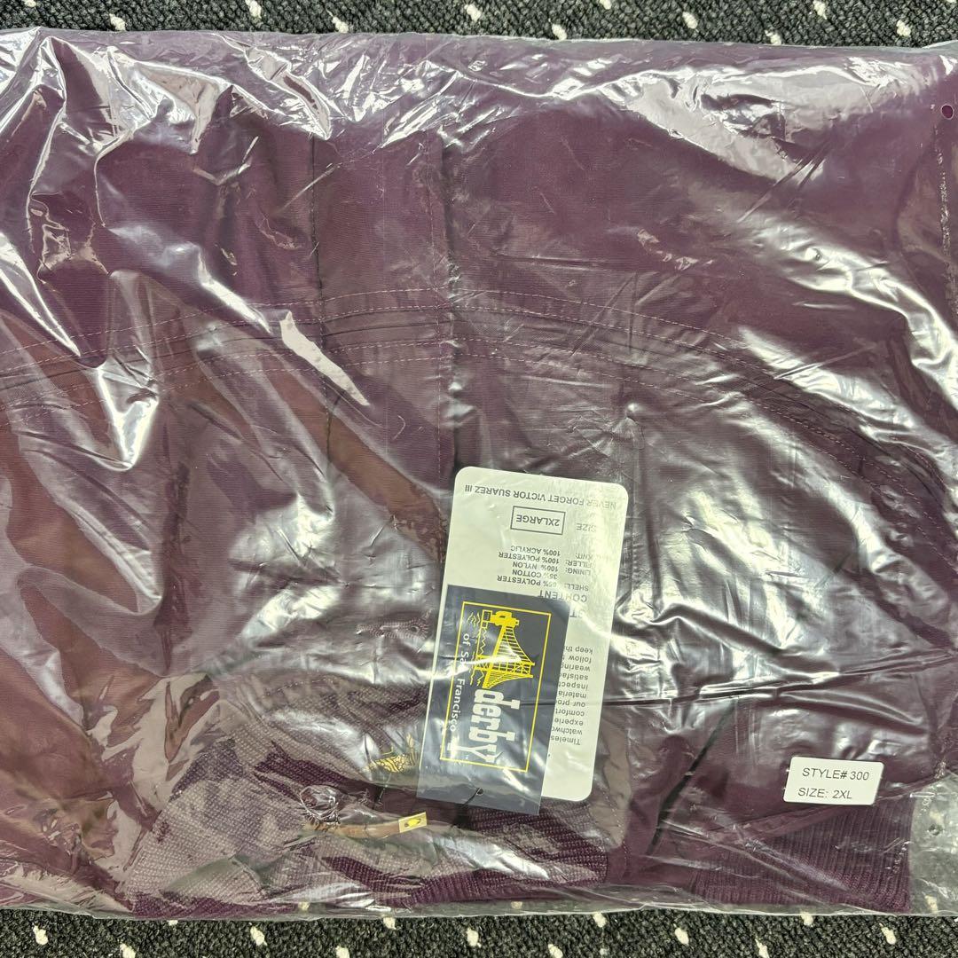 新品タグ付! Derby Of San Francisco パープル 紫 2XL 画像3