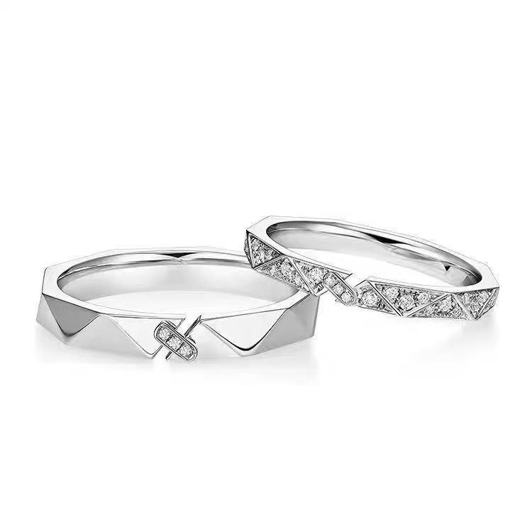【極美品】愛の象徴 メンズ レディース ダイヤモンド リング 結婚指輪