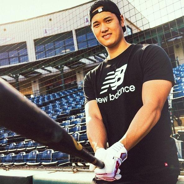 New Balance スタックドロゴ 翔平着用Tシャツ ブラック 2XL ②
