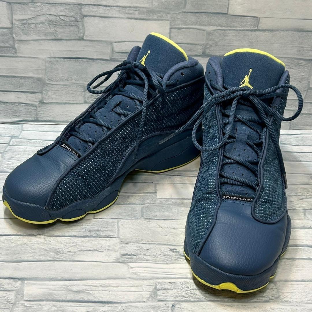 【美品】NIKE　AIR JORDAN 13 RETRO GS　ネイビー 7,416円