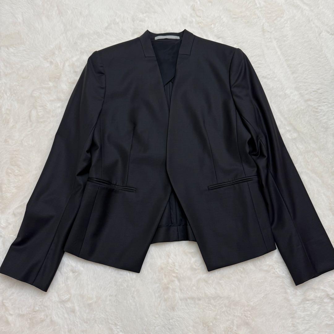 級 セオリーリュクス エグゼクティブノー ジャケット 黒 LL Theory luxe