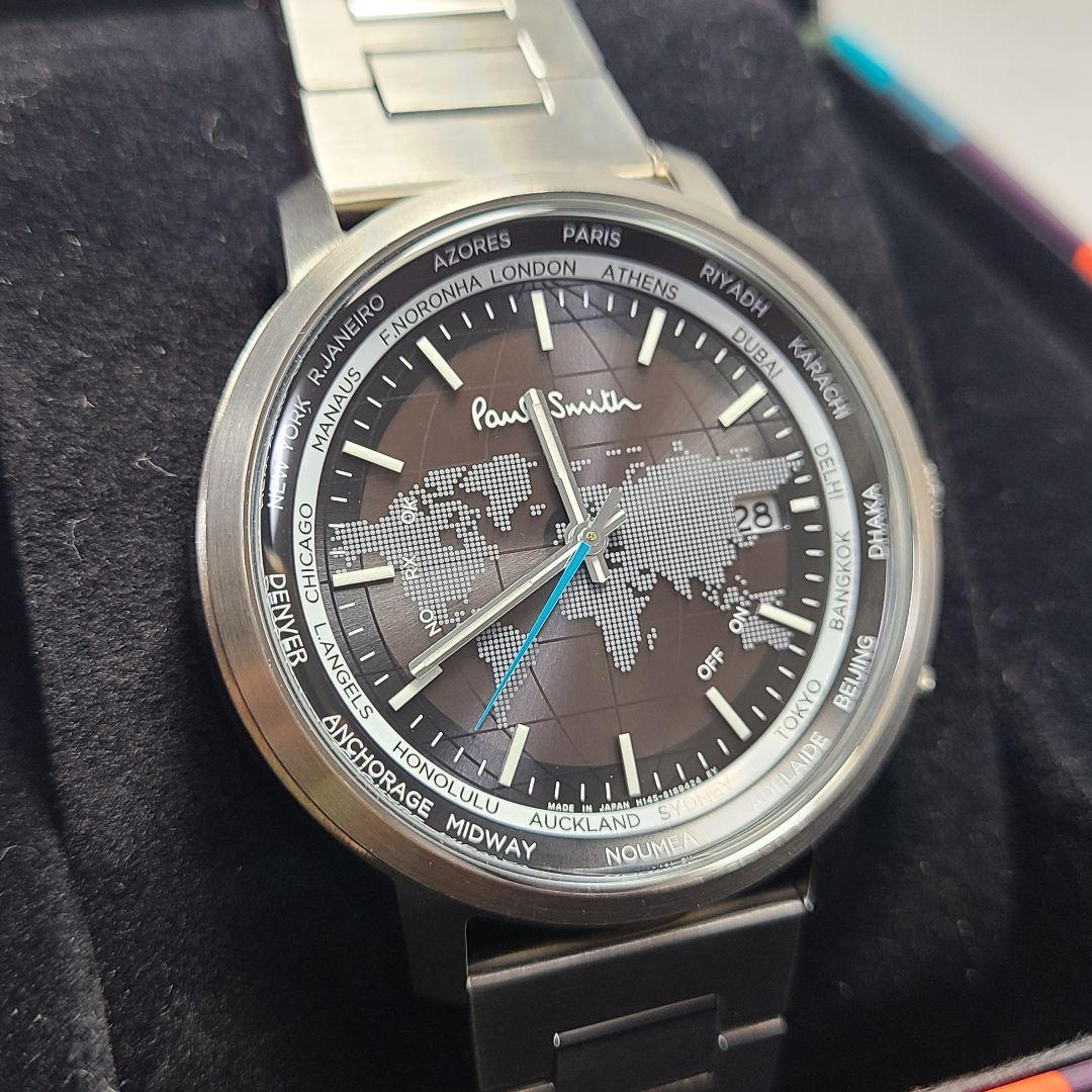 Paul Smith　World Traveller　ソーラーテック　時計