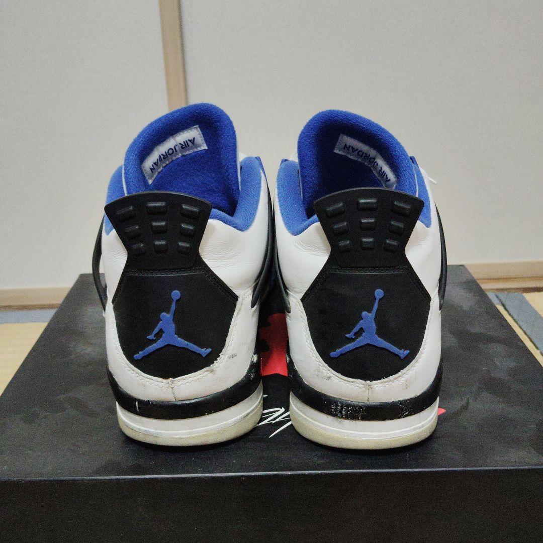 Air Jordan 4 モータースポーツ　ホワイト/ブルー/ブラック