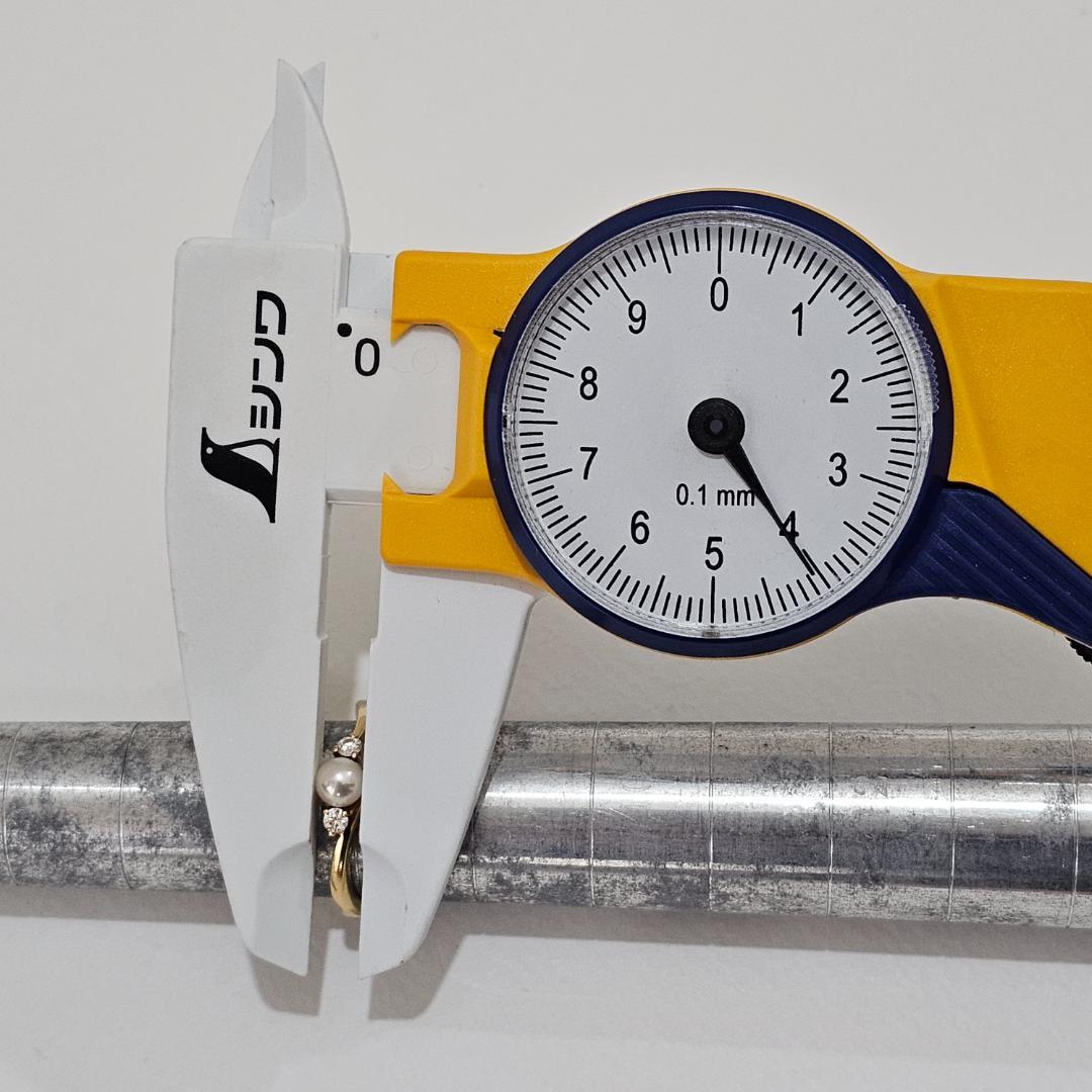 1875 ミキモトパールダイヤリングK18YGイエローゴールド8号4mm 1875 ミキモトパールダイヤリングK18YGイエローゴールド8号4mm