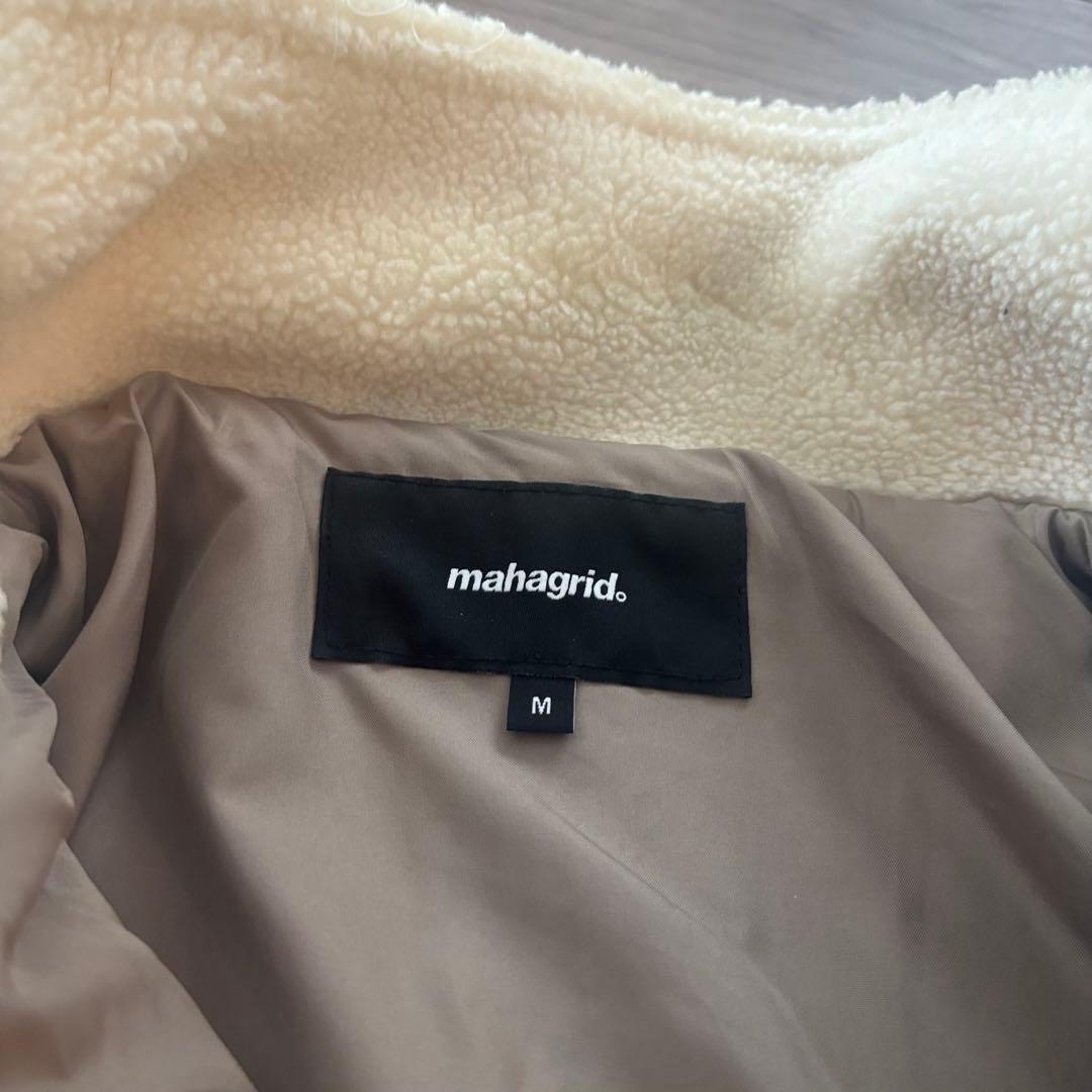 mahagrid マハグリッド ボアフリースジャケット M ホワイト