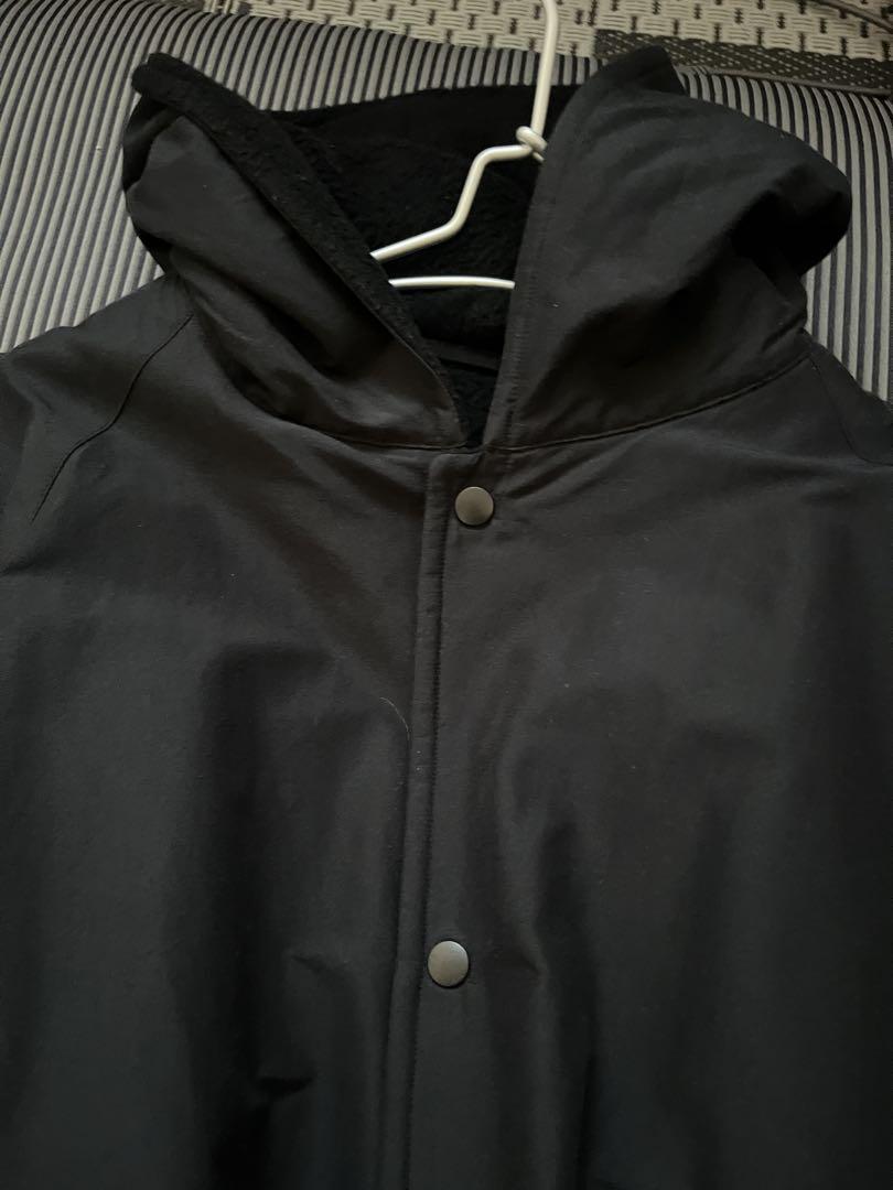 COMOLI コットンシルクフーデッドコート　ネイビー　20aw サイズ2