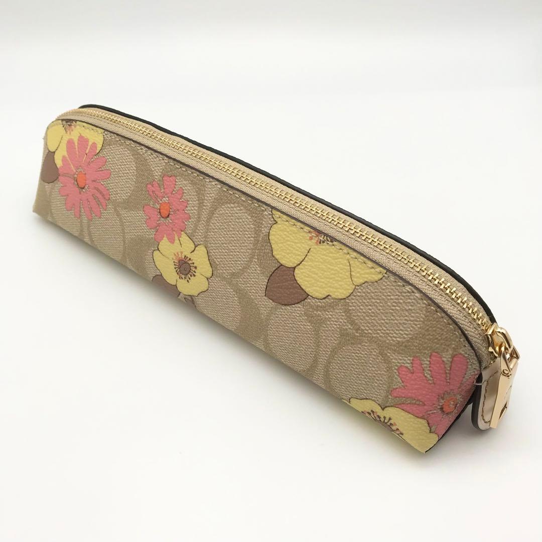 COACH ☆大人気☆ ペンシルケース フローラルクラスタープリント 筆箱