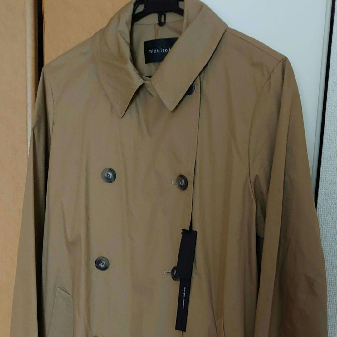 【新品】mizuiroind ミズイロインド 　ベルト付き　トレンチコート awardsandwinners.com