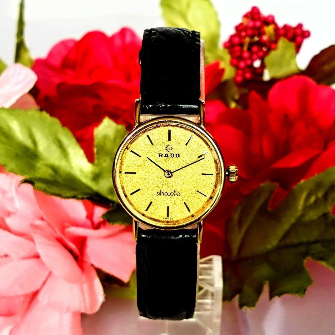 希少》RADO Elegance 腕時計 ゴールド ヴィンテージ レディースb