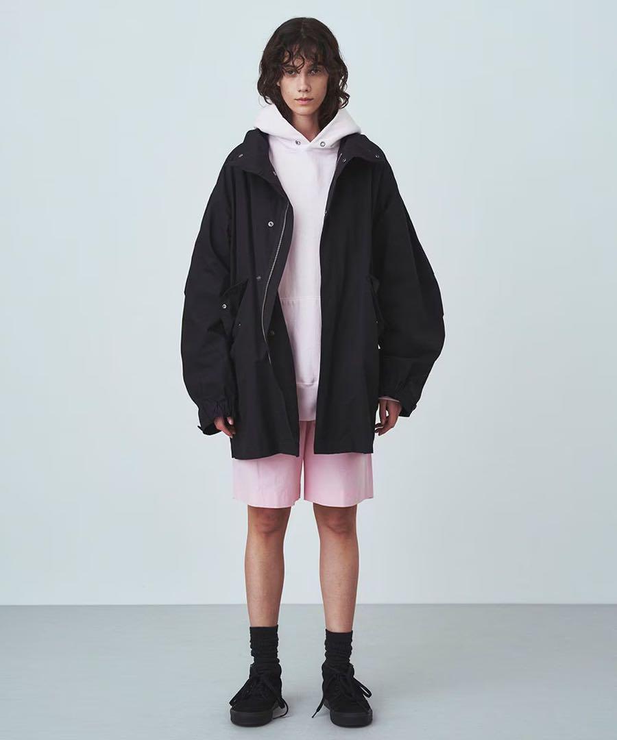 ジャケット・アウター ATON COTTON NYLON OXFORD SHORT MODS COAT