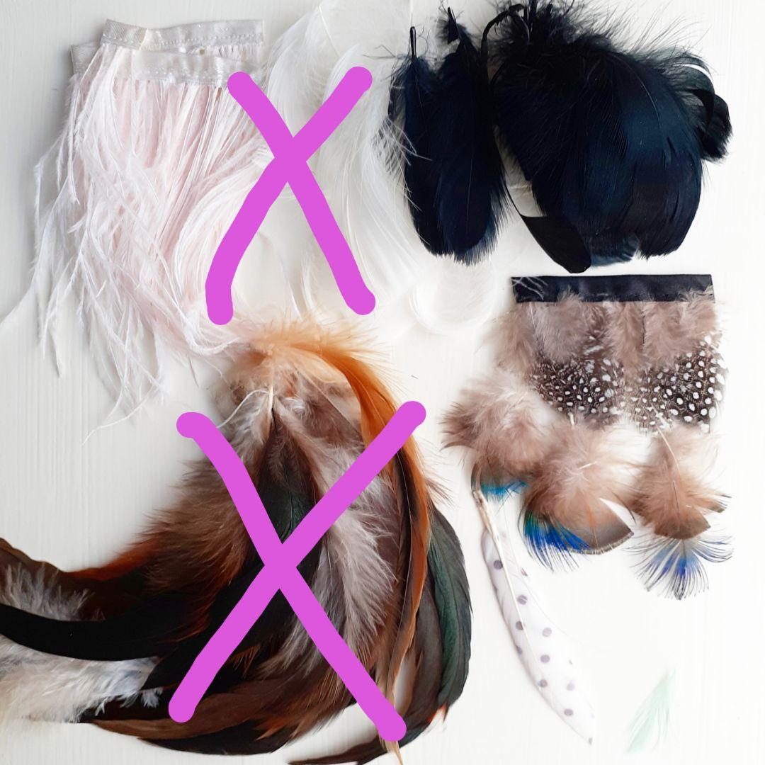 羽 フェザー バツ印以外のセット売り メルカリ