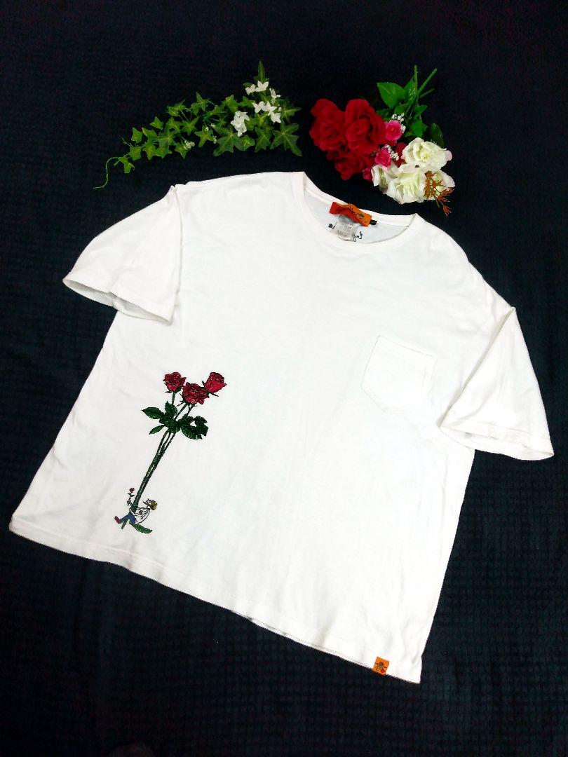 【大きいサイズ】レフトアローン Left ALone 両面刺繍 カットソー