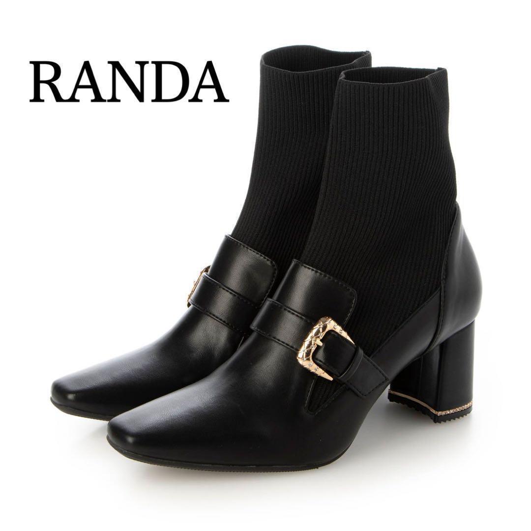 極美品✨RANDA 2024モデル キルティングバックルニット