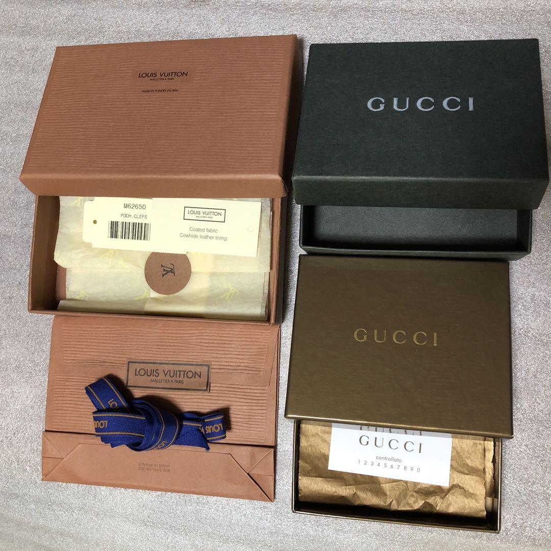お値下げ追加ありヴィトン空箱リボン3本紙袋・GUCCI空箱 2個