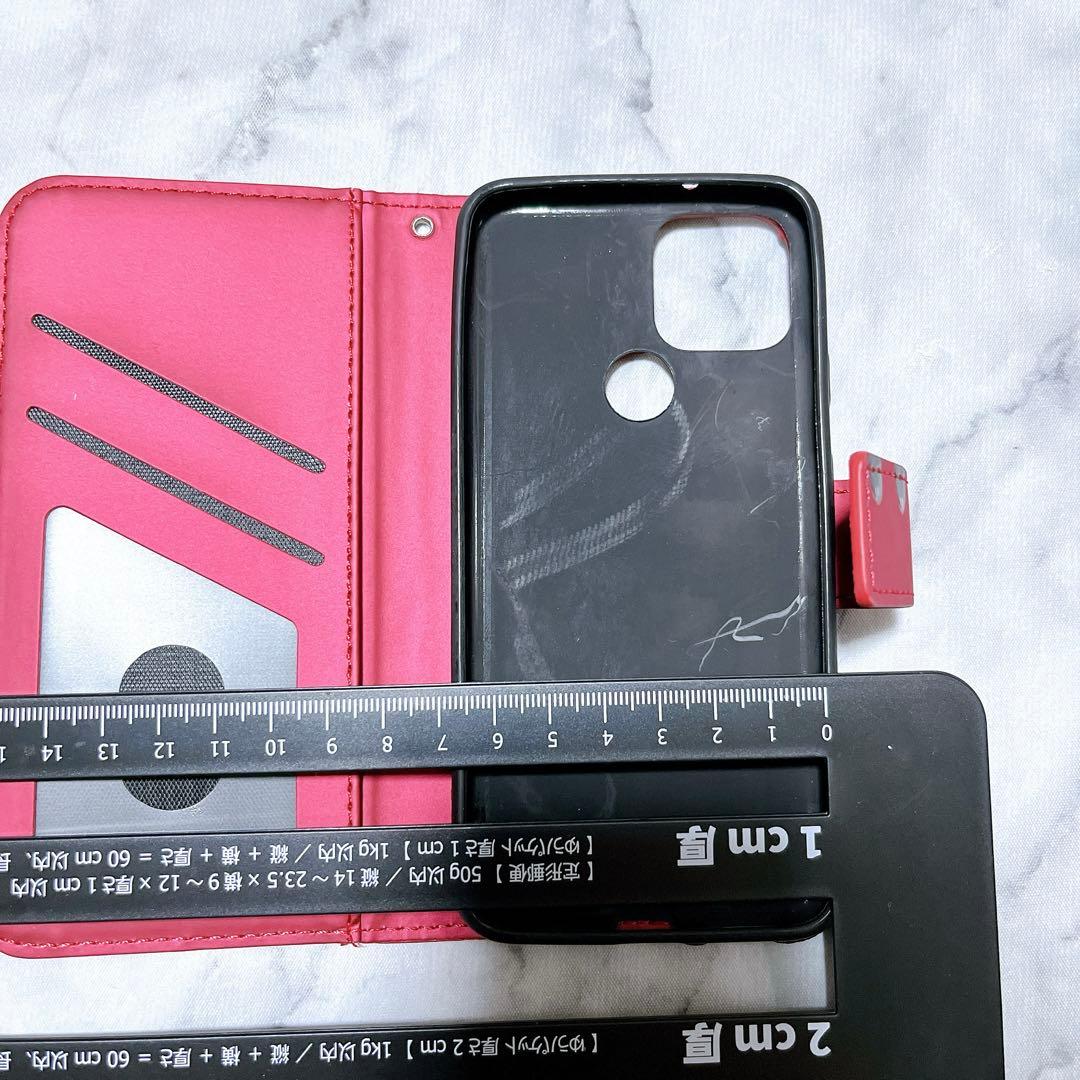 Google Pixel 4a (5G) マグネット式手帳型ケースレッド