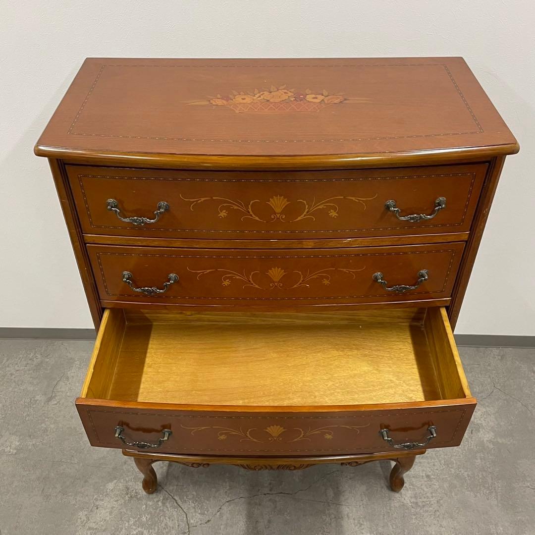 SNT1300 イタリア製 猫脚 チェスト 5段 クラシック アンティーク 収納