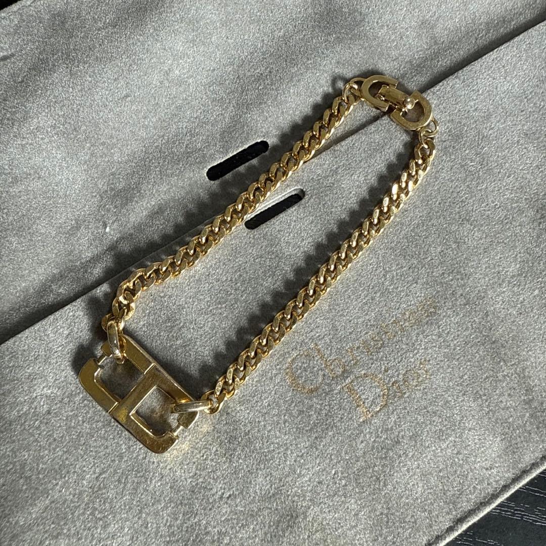 ChristianDior CDロゴ喜平チェーンブレスレット ゴールドChristian Dior