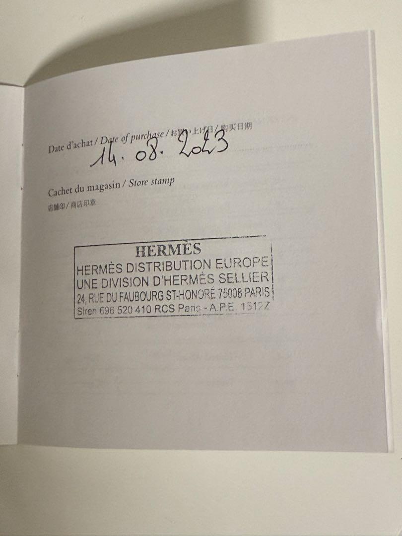 《新品未使用、証明書付き》HERMES シェーヌダンクル　ネックレス ロゴ入り