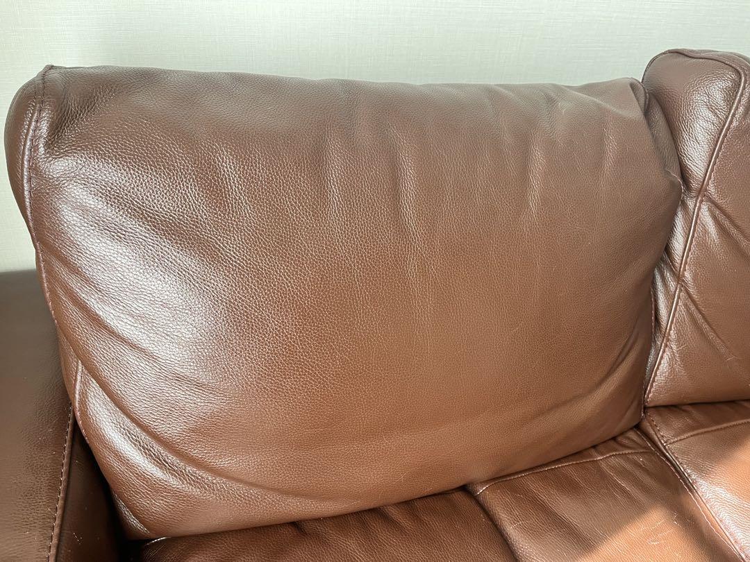 mafy様専用】無印良品ソファ ブラウン レザー 2.5シーター