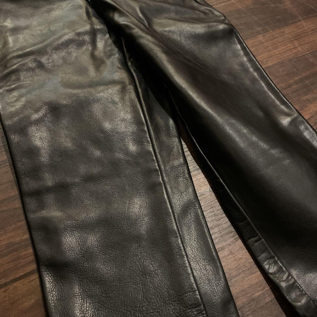 新品VANSON レザーパンツ革パン W28 ブラック黒 バンソンレザー 新品VANSON レザーパンツ革パン W28 ブラック黒 バンソンレザー