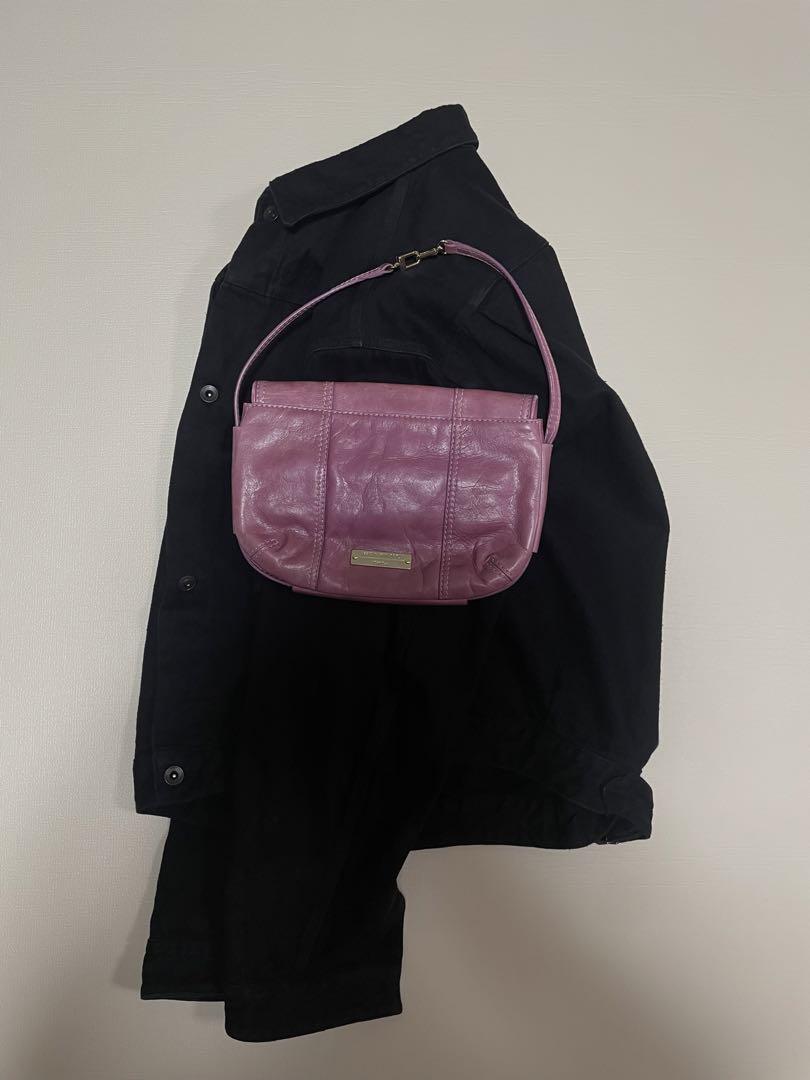WEEKEND Max Mara レザー ハンドバッグ ピンク パープル