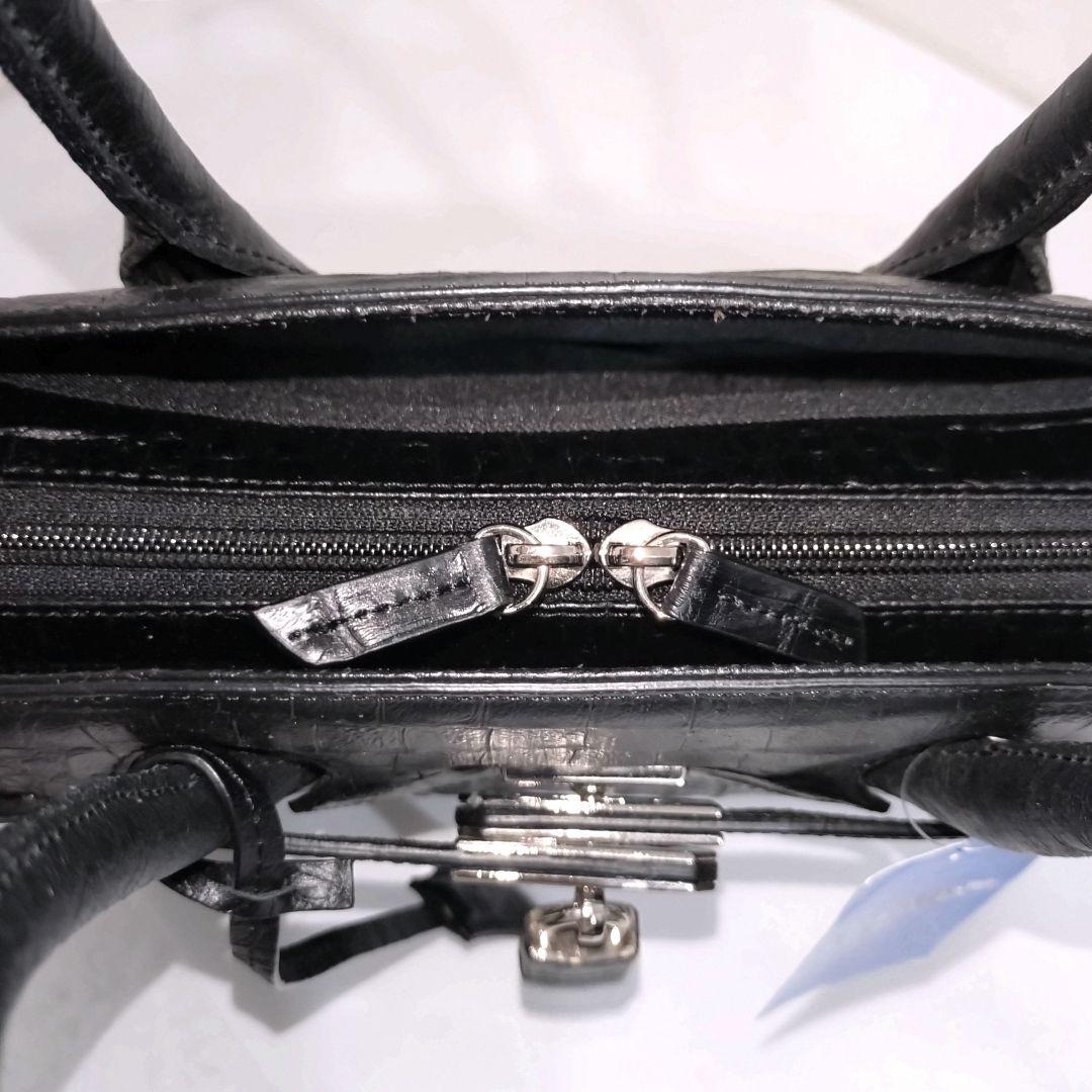 ✨新品未使用✨クロコダイル 本革 カイマン トートバッグ 南京錠