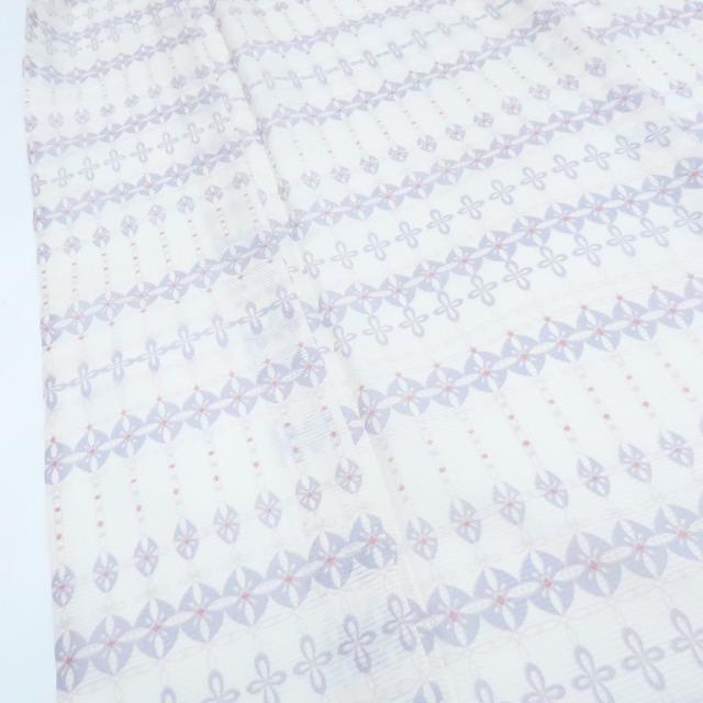 Y3182◇新 洗える夏着物 絽 仕付け糸付 トールサイズ 小紋