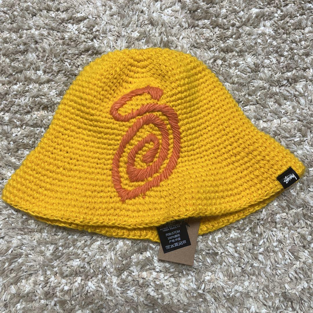 国内発送 送料関税込 日本完売 STUSSY BUCKET HAT SWIRLY S KNIT 新品未使用 Stussy Swirly S Knit Bucket Hat