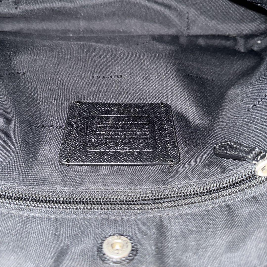 【美品】コーチ　COACH レザー　ビジネスバッグ　ブラック　A4収納