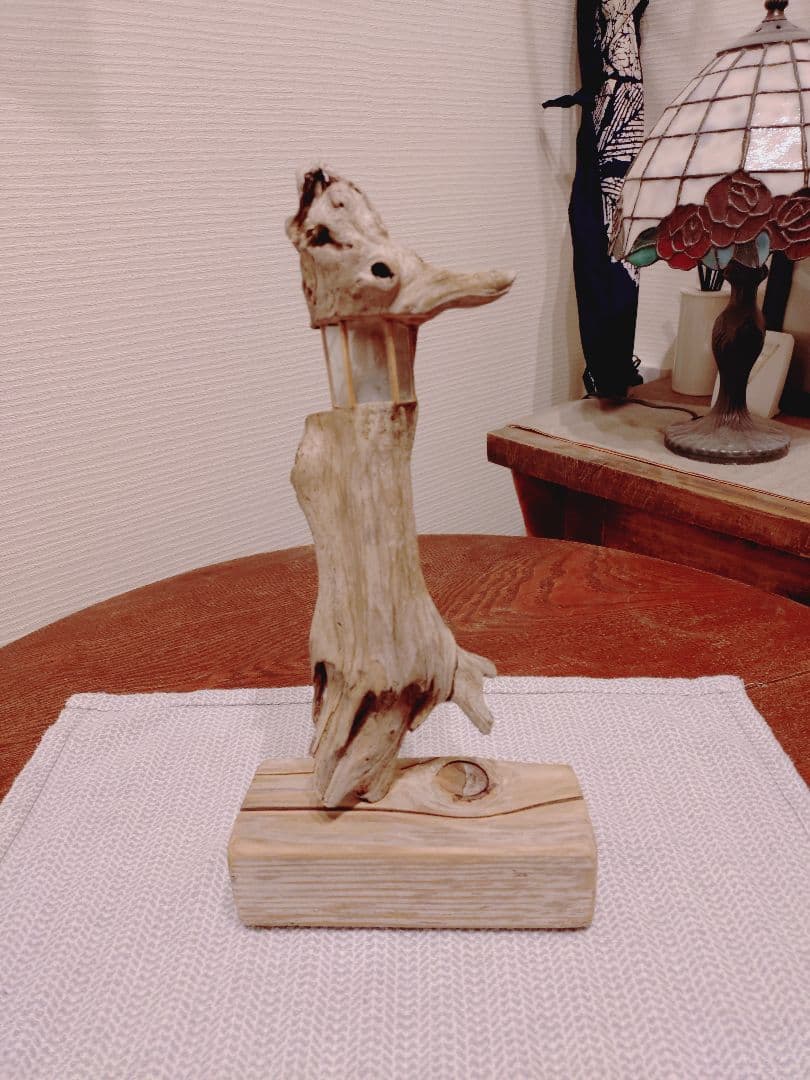 流木のインテリアランプ目立った傷や汚れなし NEXPOTALLINN_EU