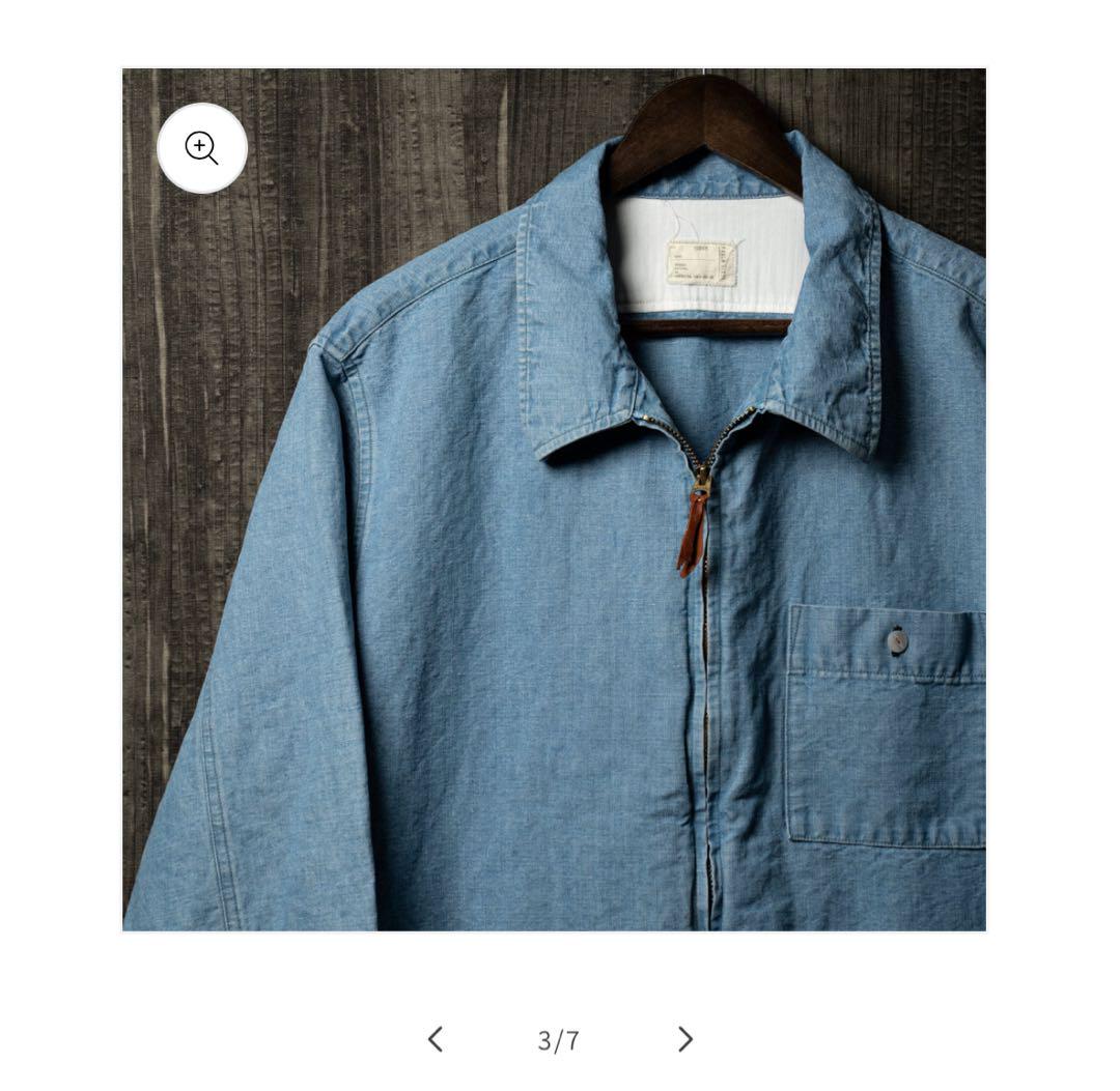 PABLO VINCI Chambray zip shirt