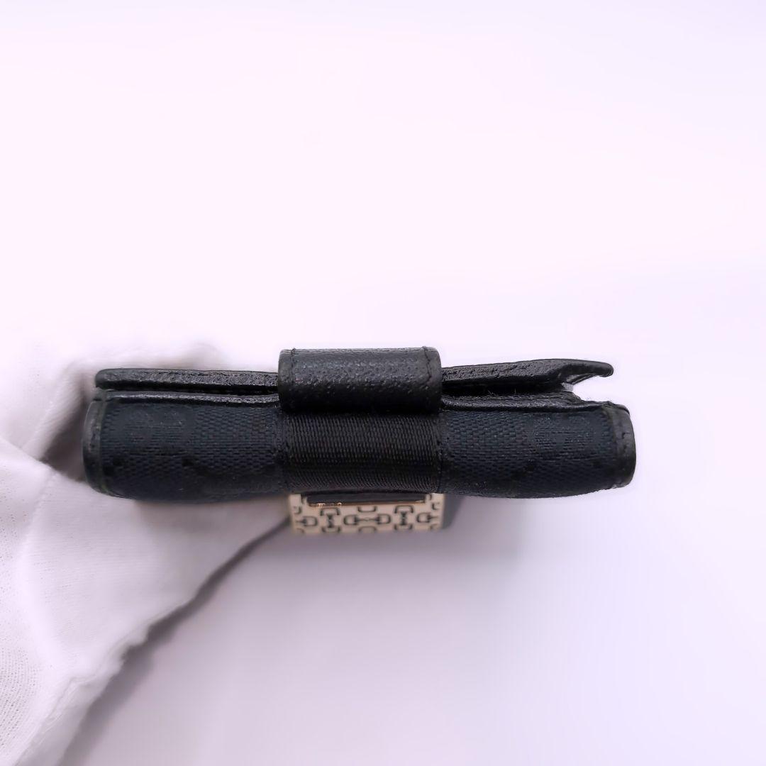 半額ストア GUCCI ホースビット GG柄 キャンバス レザー 二つ折り財布 小物