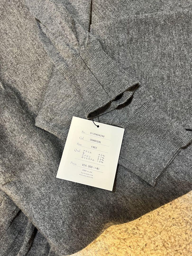 タグ付き新品♡極美品♡ MICA & DEAL ニットワンピース グレー 長袖