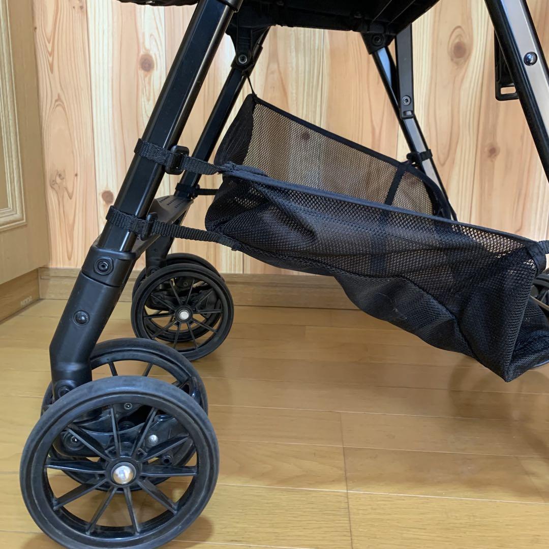 COMBI コンビ ロングフィット48 グレー ベビーカー 両対面式 黒