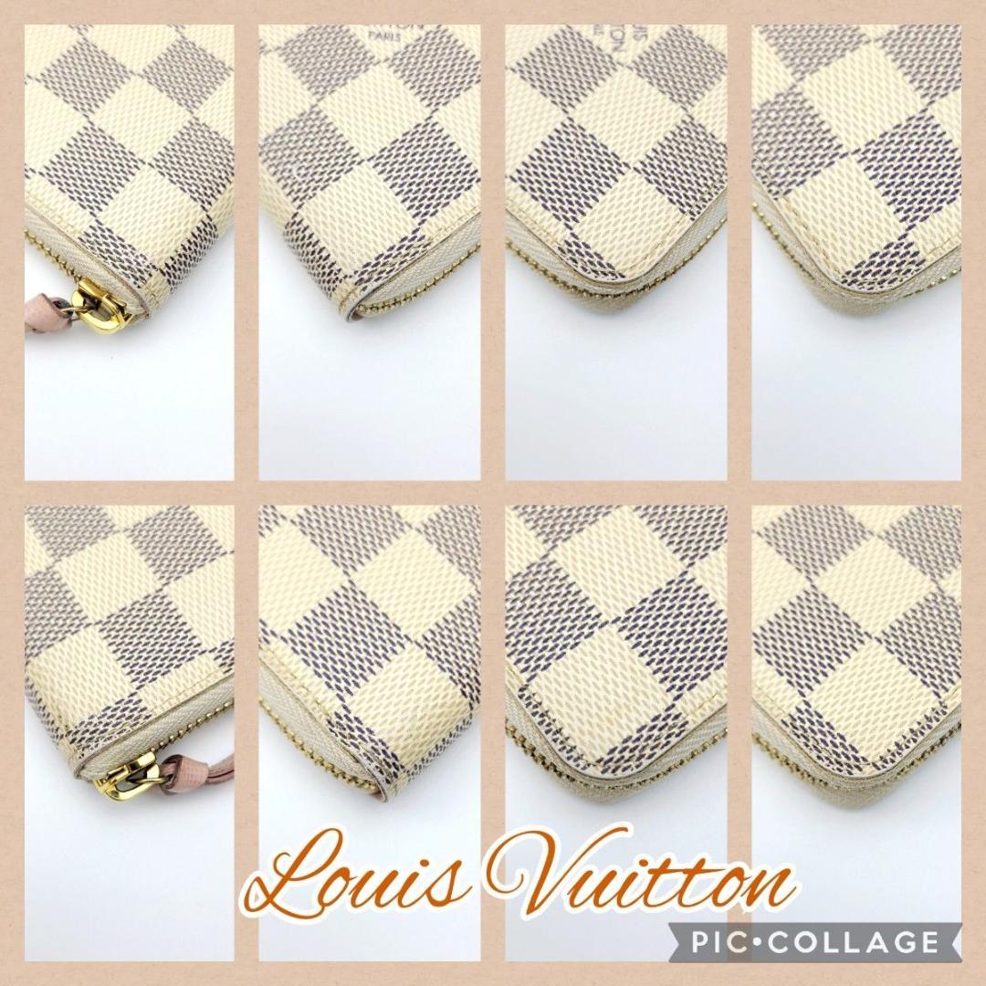 極美品 Louis Vuitton ルイヴィトン ダミエ アズール 長財布