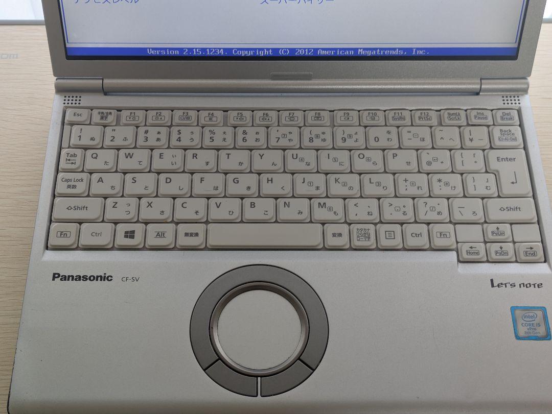 Windowsノート本体 Panasonic CF-SV7 i5-8350U 8GB SSD256GB