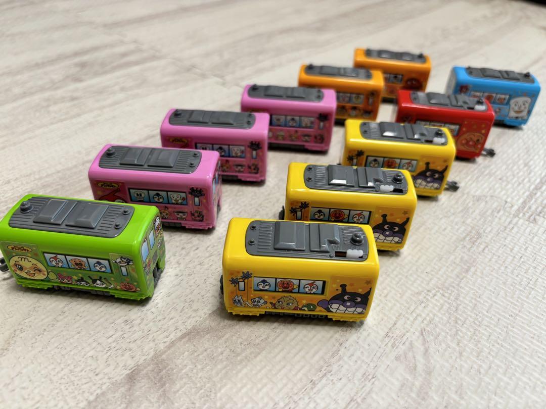 ガチャガチャ　アンパンマン　キャラレール3  レール　車両セット　20点セット