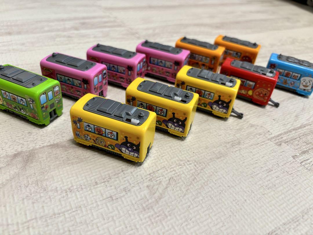ガチャガチャ　アンパンマン　キャラレール3  レール　車両セット　20点セット