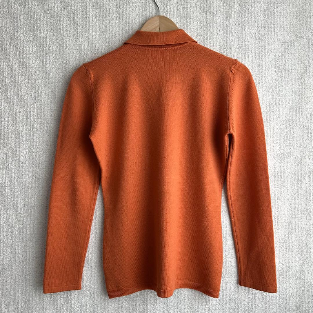 美品 ANDRE MAURICE アンドレマウリーチェ オレンジ ウール ニット 美品 ANDRE MAURICE アンドレマウリーチェ オレンジ ウール