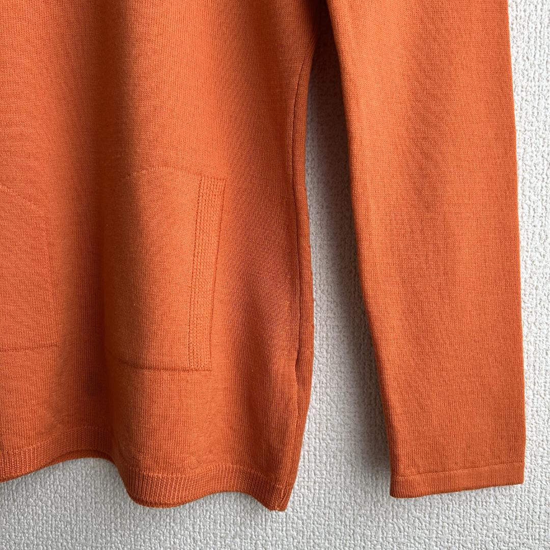 美品 ANDRE MAURICE アンドレマウリーチェ オレンジ ウール ニット 美品 ANDRE MAURICE アンドレマウリーチェ オレンジ ウール
