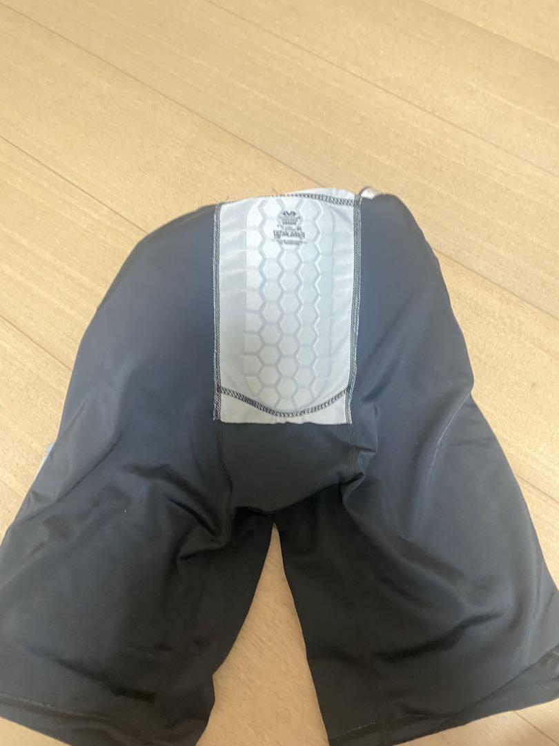 や*ち様 McDavid パッド付きハーフパンツ 黒 フットボールパンツ
