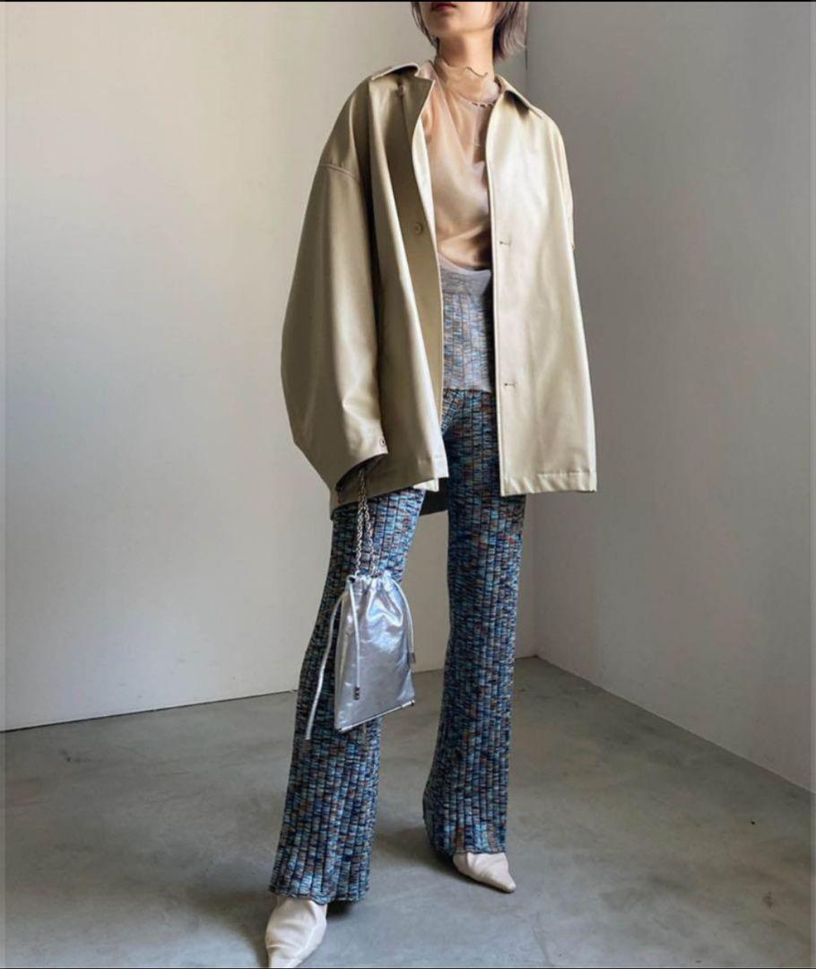AMERI MIX COLOR RIB PANTS 美品 AMERI MIX COLOR RIB PANTS 美品