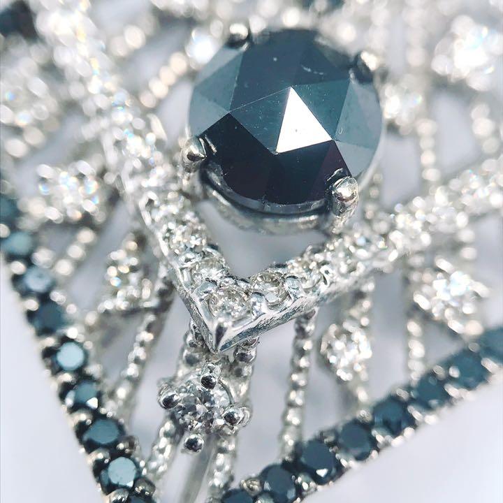 限定セール 0.50ct 0.57ct ブラックダイヤモンド ペンダントトップ K18WG pUYZ7-m37111483921 最新品定番