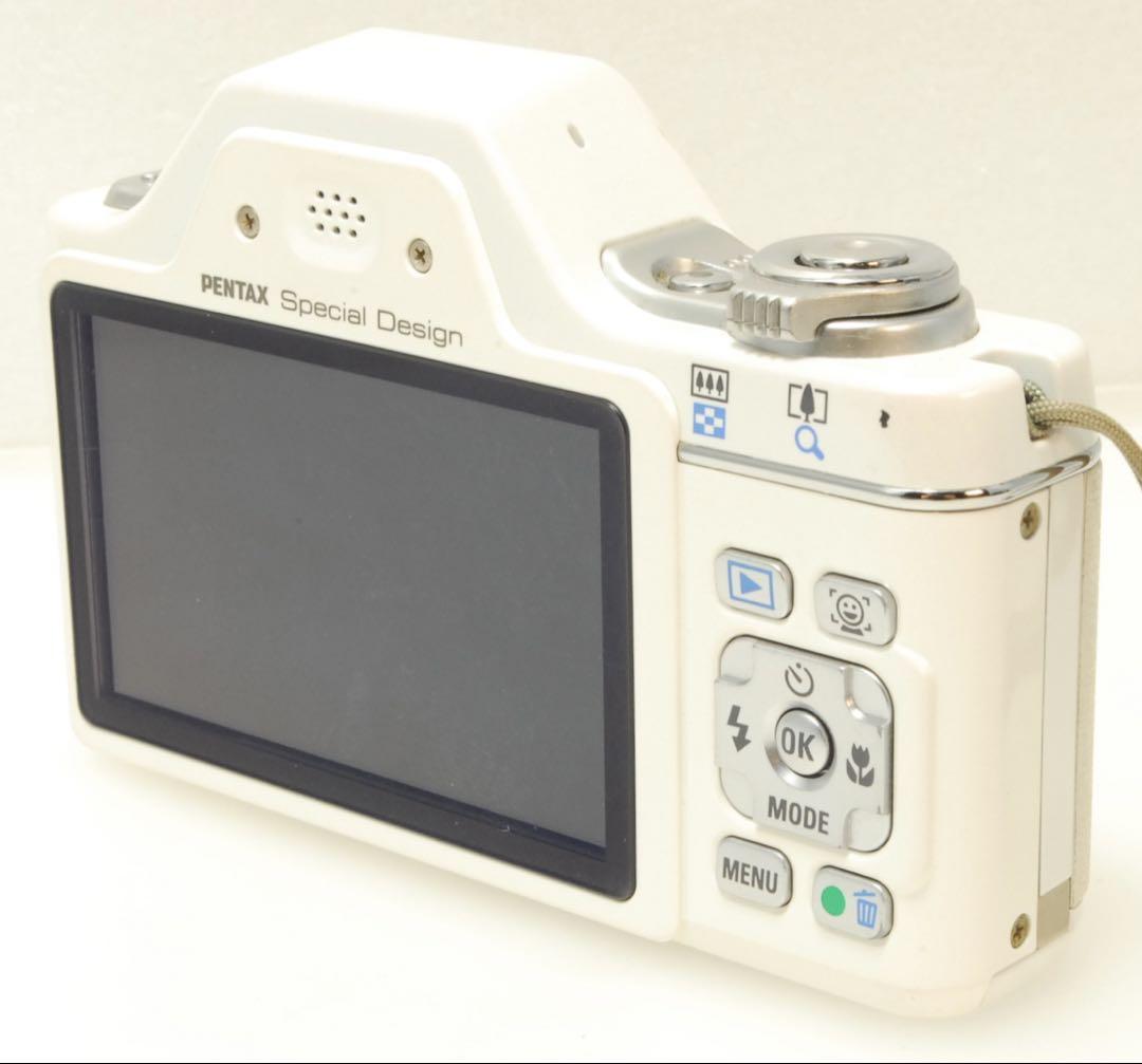 【スマホ転送セット】PENTAX OPTIO M60 オールドコンデジ PENTAX Optio l-10 ❤️スマホ転送 ホワイト コンデジ カメラ
