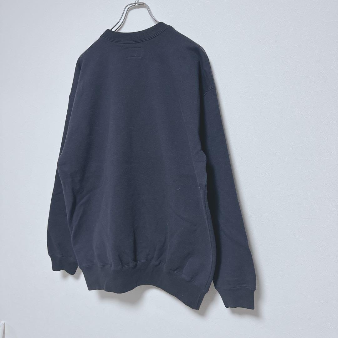 DESCENDANT ネイビー トレーナー スウェット CREW NECK 厚手