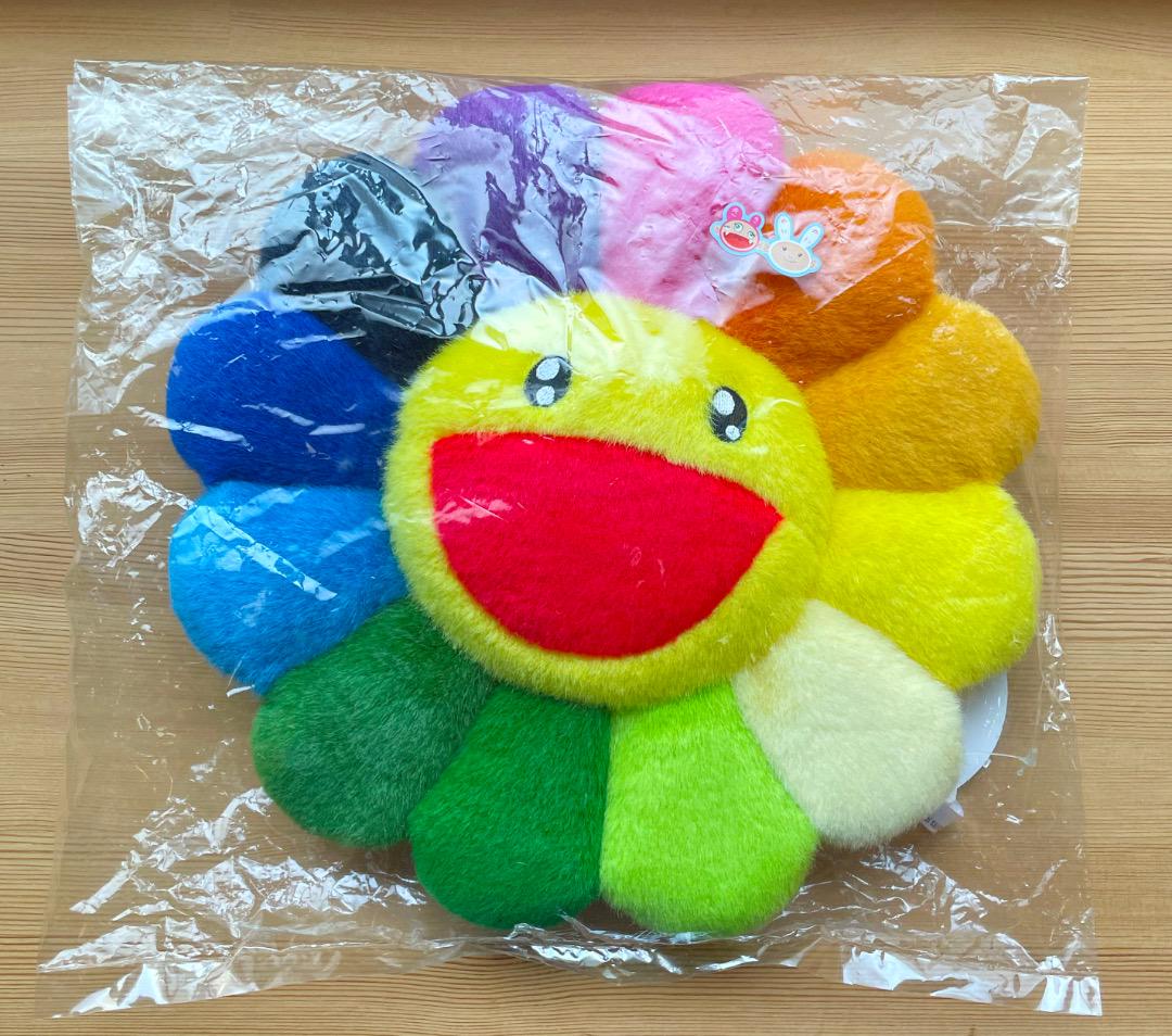 【新品未開封】ゆず 村上隆 カイカイキキ お花クッション レインボー 30cm