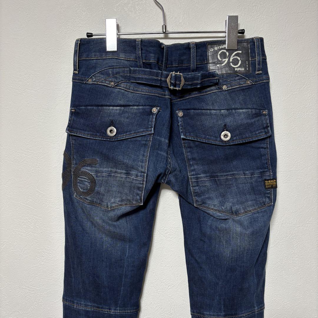 G-STAR RAW 96 デニムパンツ 27 ストレッチ　ダークブルー　3D